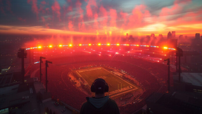 Un espectáculo con 1.000 drones ilumina de forma impresionante la Super Bowl en Las Vegas