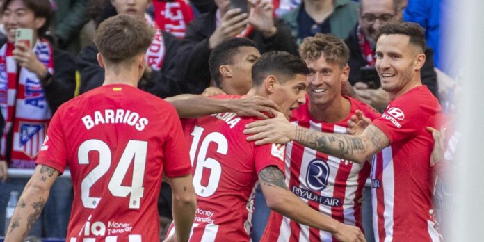 5-0: El Atlético golea a Las Palmas y coge impulso para Milán