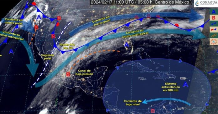 ¡Prepárense! Lluvias de hasta 150 mm, fuertes vientos y heladas dejará el frente frío y su masa de ártico