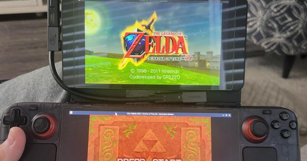 Crean un Steam Deck de 2 pantallas; lo usan para jugar Zelda como si fuera un Nintendo 3DS