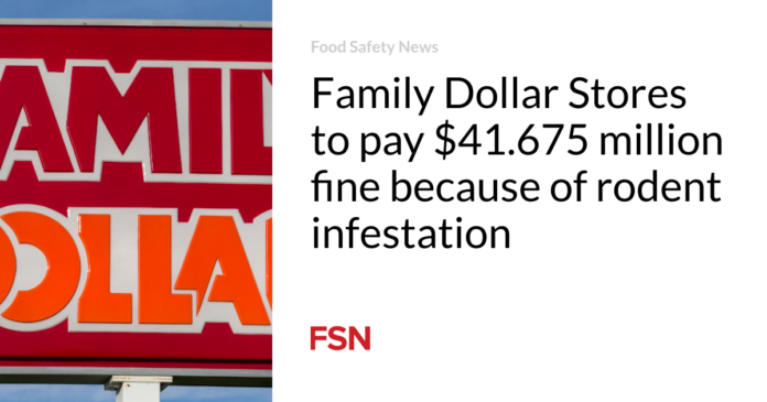 Family Dollar Stores pagará multa de 41.675 millones de dólares por infestación de roedores