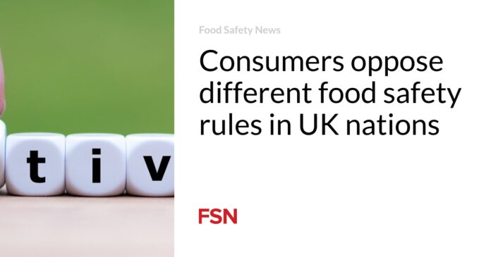 Los consumidores se oponen a diferentes normas de seguridad alimentaria en los países del Reino Unido