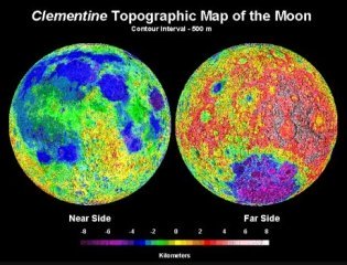 Un mapa topográfico global de la Luna basado en datos de Clementine