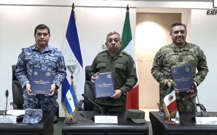 El Ejército de Nicaragua y las Fuerzas Armadas de México ratifican acuerdo de seguridad y defensa