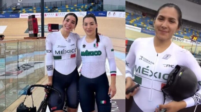 ¡Están listas! Luz Daniela, Antonieta y Yarely entrenaron ya en el Velódromo de Hong Kong