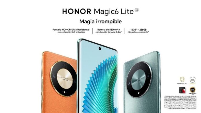 HONOR lanza un nuevo smartphone con tecnologías de resistencia sin comparación, el HONOR Magic6 Lite