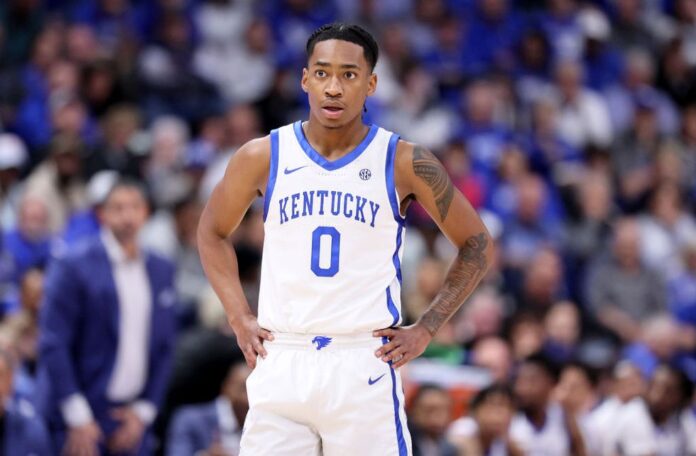 Rob Dillingham de Kentucky se está esforzando después de la derrota de March Madness