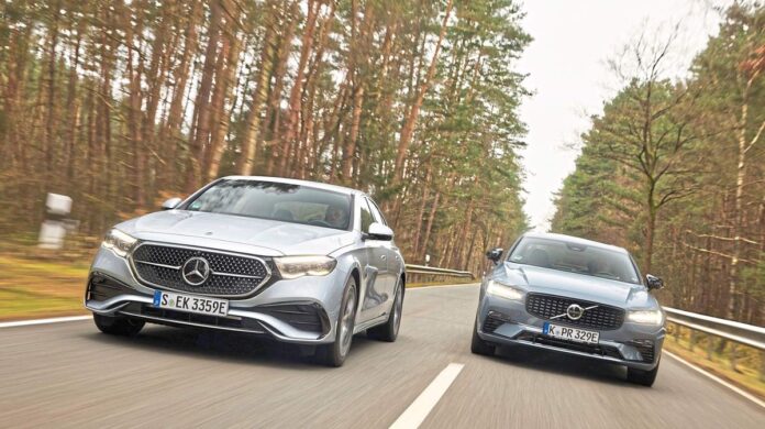 Comparativa: Mercedes E 400 e 4Matic vs. Volvo S90 Recharge T8 AWD