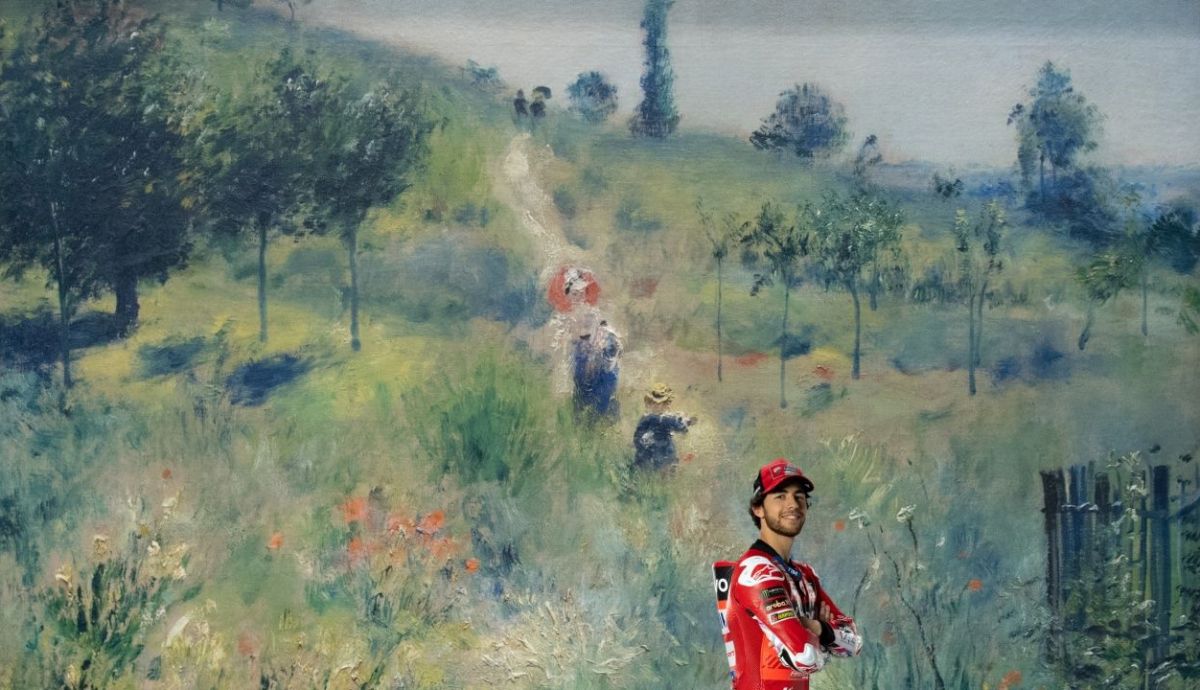 Enea Bastianini en Chemin montant dans les hautes herbes, de Pierre Auguste Renoir