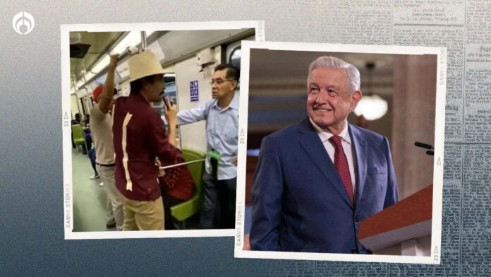 ‘Qué nivel la gente’: AMLO presume VIDEO de apoyo a la 4T en el Metro CDMX