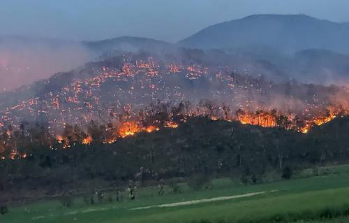 Aumenta en 5 mil hectáreas la superficie afectada por 17 incendios forestales