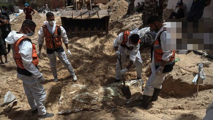 Israel rompe el silencio sobre los cuerpos enterrados en el hospital de Gaza, la ONU responde