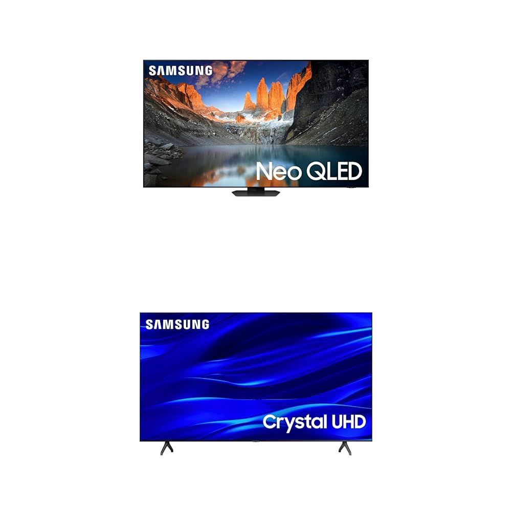 QLED de 65 pulgadas + Cristal UHD 4K de 65 pulgadas