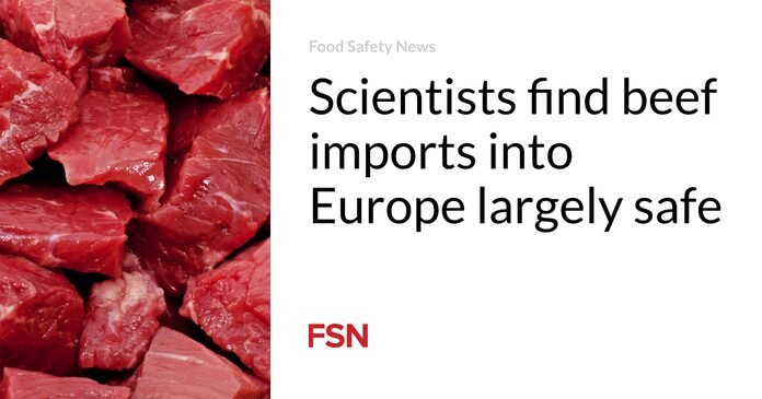 Los científicos encuentran que las importaciones de carne vacuna a Europa son en gran medida seguras