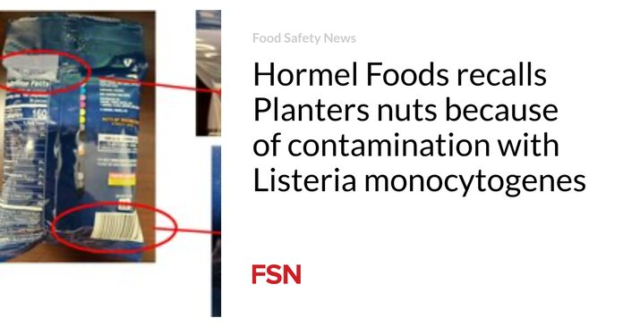 Hormel Foods retira del mercado nueces Planters debido a contaminación con Listeria monocytogenes