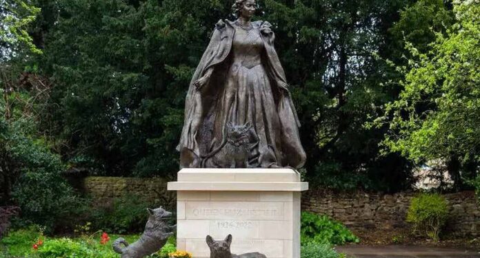 Isabel II, siempre con sus corgis: así es el monumento póstumo de la reina británica  | El Universal