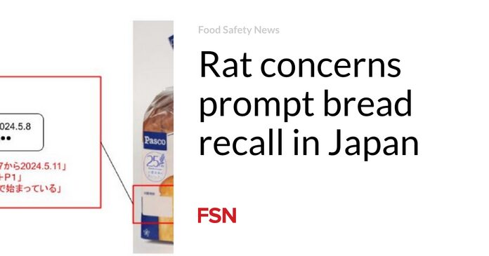 Las preocupaciones sobre las ratas provocan la retirada del pan en Japón