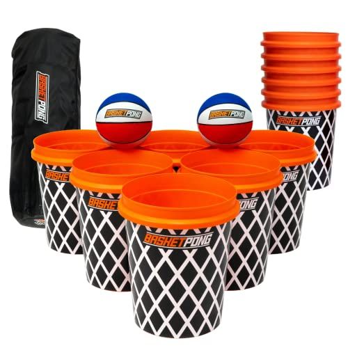 BasketPong Juego de pelota de baloncesto gigante Yard Pong