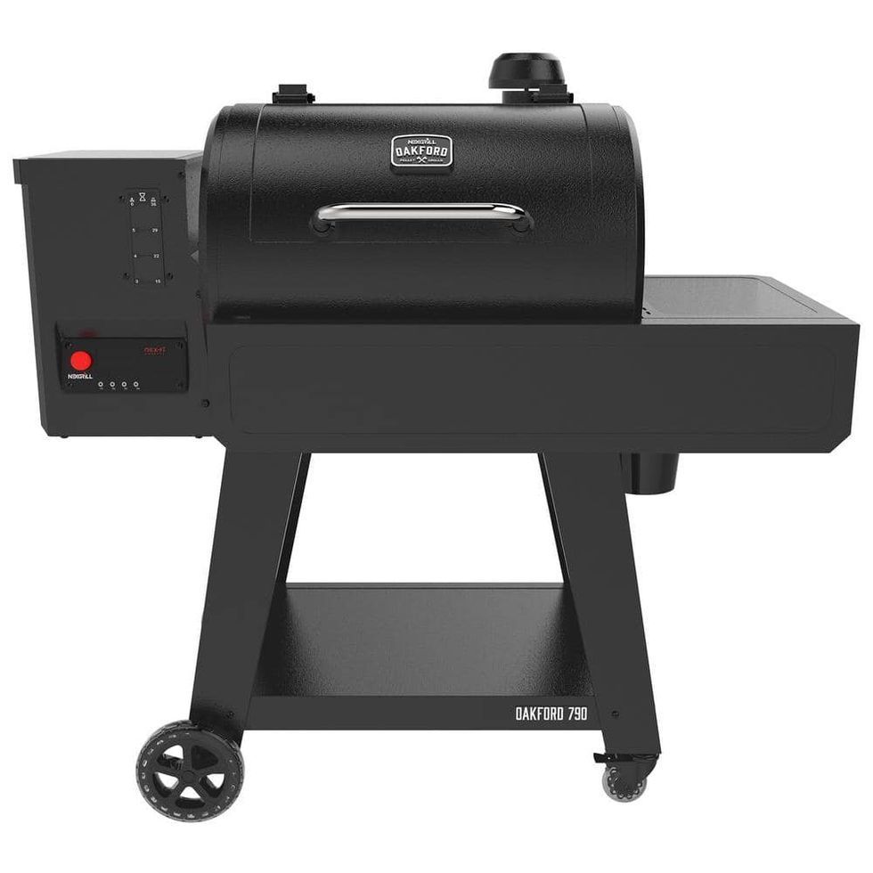 Ahumador con parrilla de pellets Oakford 790 Wifi en negro