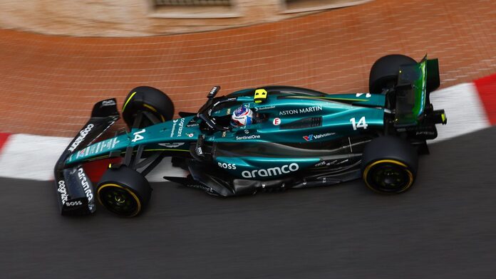 Fernando Alonso, tercero en los Libres 2 del GP de Mónaco