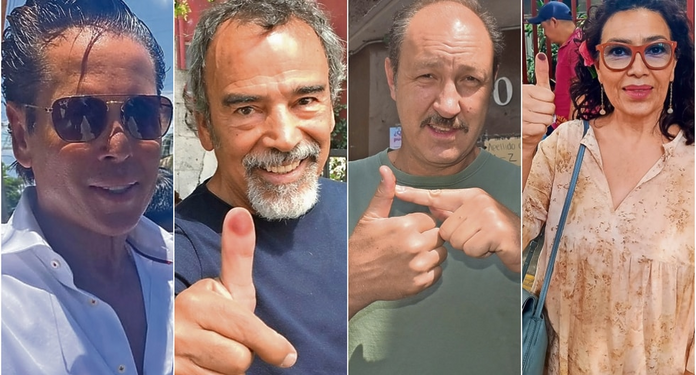 Famosos cumplen y ejercen su voto