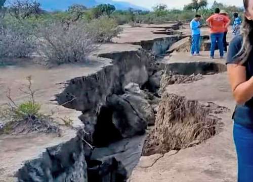 Grieta en pueblo mágico de Tula, Tamaulipas, supera seis kilómetros