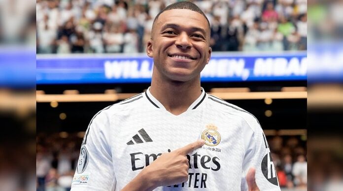 ¡Frente a 80 mil personas! Kylian Mbappé es presentado por el Real Madrid