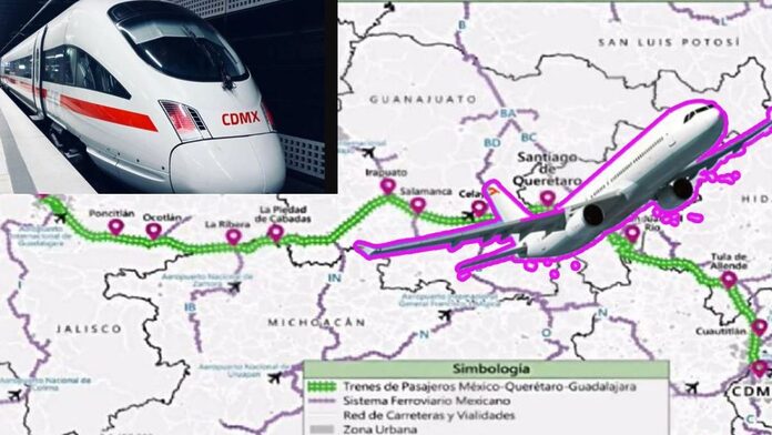 MAPA: Estaciones del aeropuerto en la ruta México-Querétaro-Guadalajara