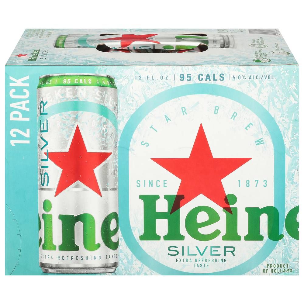 Cerveza Heineken Silver Lager (12 unidades, 12 onzas líquidas)