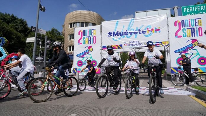 Miguel Hidalgo celebra el segundo aniversario de Muévete con Rodada