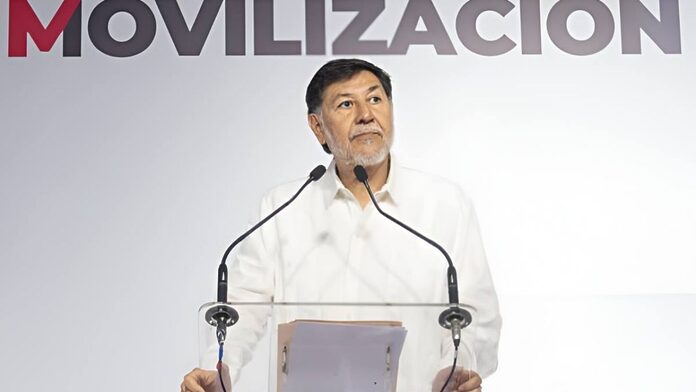 Fernández Noroña augura buenos tiempos para México en entrega de constancia a Sheinbaum