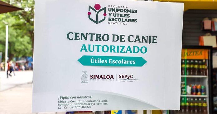 “Casi son mil pesos de ahorro”: Canje de uniformes y útiles escolares lleva avance del 80 % en Sinaloa