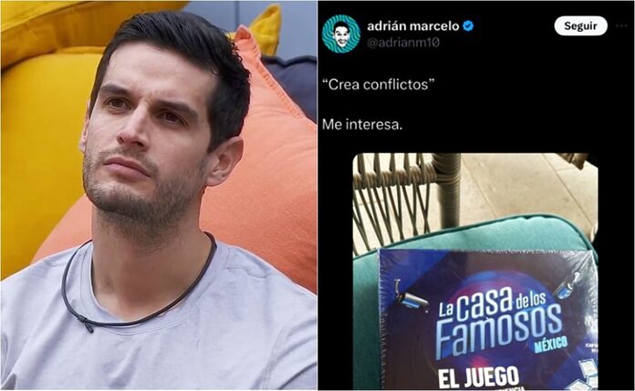 Adrián Marcelo y sus primeras indirectas relacionadas con «La casa de los famosos»