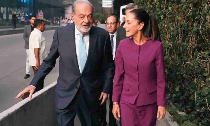 Slim dice que ve ‘mucho potencial’ para México, tras reunión con Sheinbaum