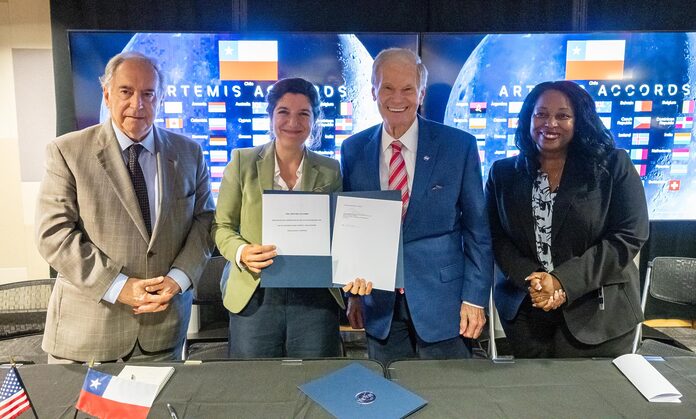 La NASA da la bienvenida a Chile como nuevo signatario de los Acuerdos Artemis