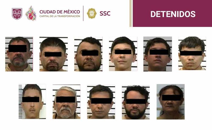 Detienen a 11 presuntos integrantes de célula delictiva vinculada al CJNG; realizan cateos en Xochimilco y Tlalpan | El Universal