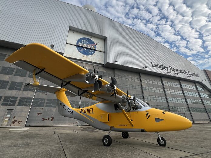 La NASA invita a los medios a un vuelo administrativo en un avión híbrido-eléctrico Electra