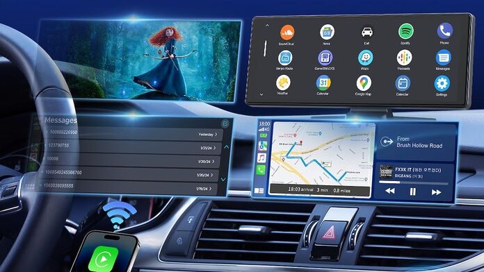 No necesita instalación y es barata: esta pantalla pone Android Auto o CarPlay en tu coche, por viejo que sea