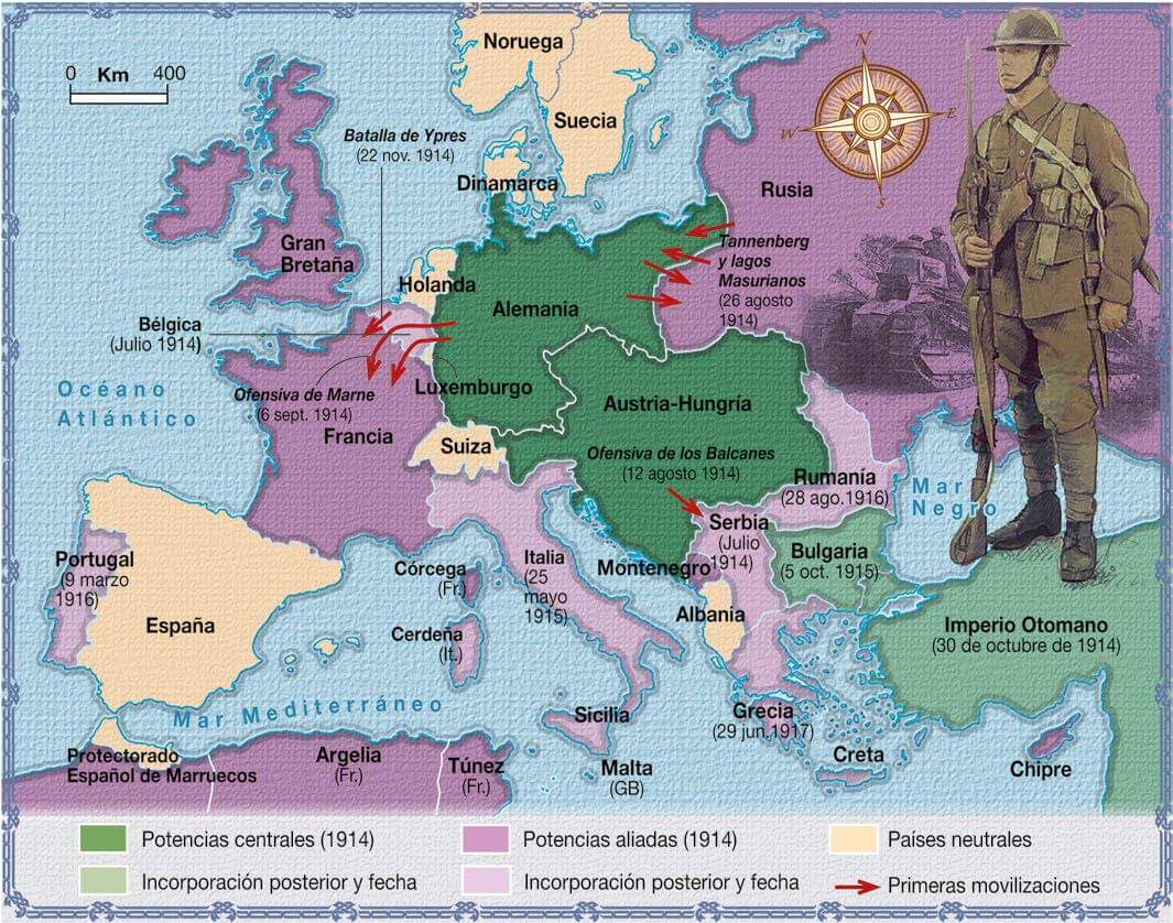 Mapa de la Gran Guerra