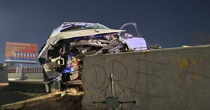 Fuerte choque deja a un hombre sin vida en el puente desnivel de El Palmito, Culiacán